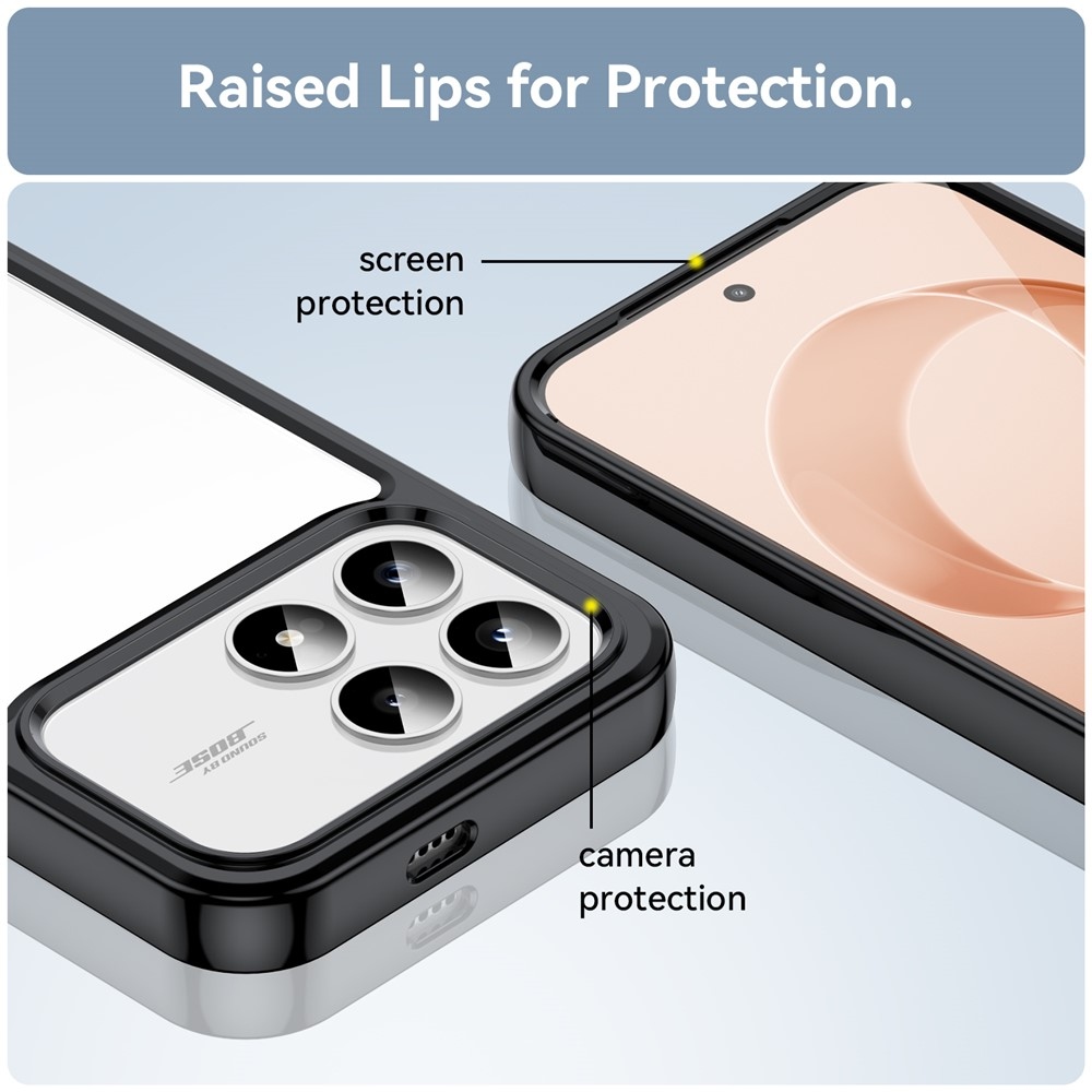 Gelový obal s pevnými zády na Xiaomi Poco F8 Pro 5G - černý