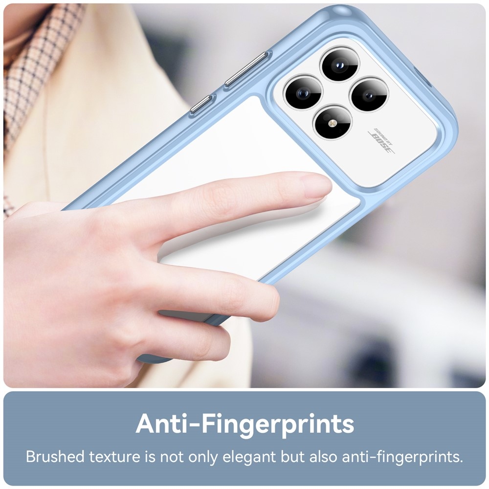 Gelový obal s pevnými zády na Xiaomi Poco F8 Pro 5G - modrý