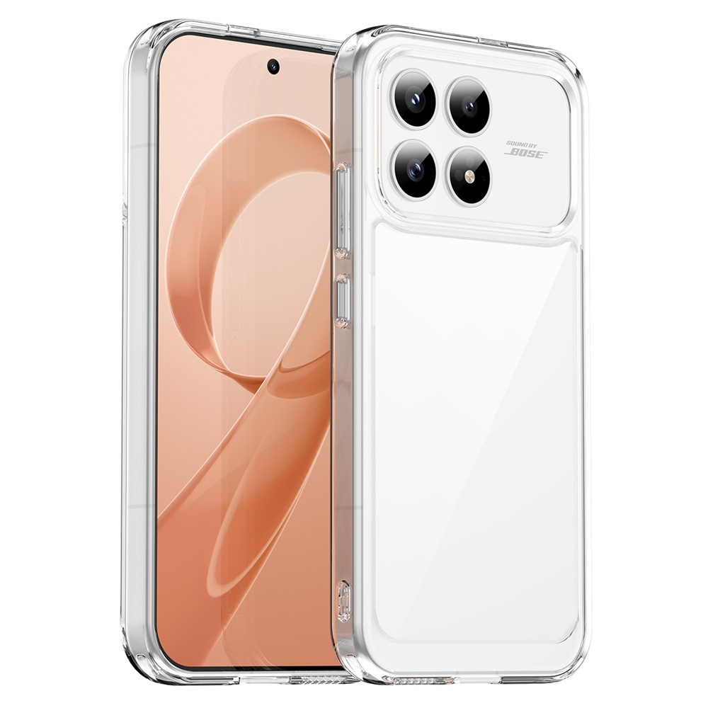 Gelový obal s pevnými zády na Xiaomi Poco F8 Pro 5G - průhledný
