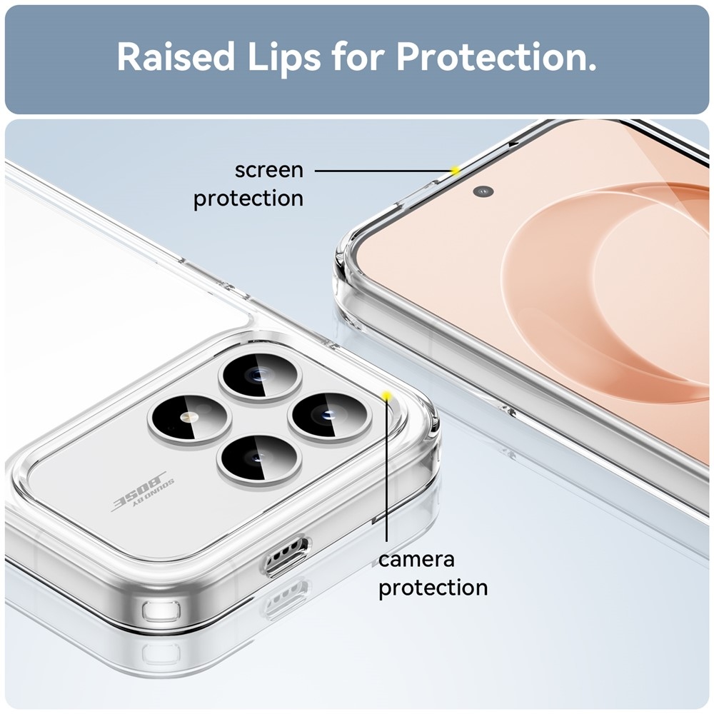 Gelový obal s pevnými zády na Xiaomi Poco F8 Pro 5G - průhledný