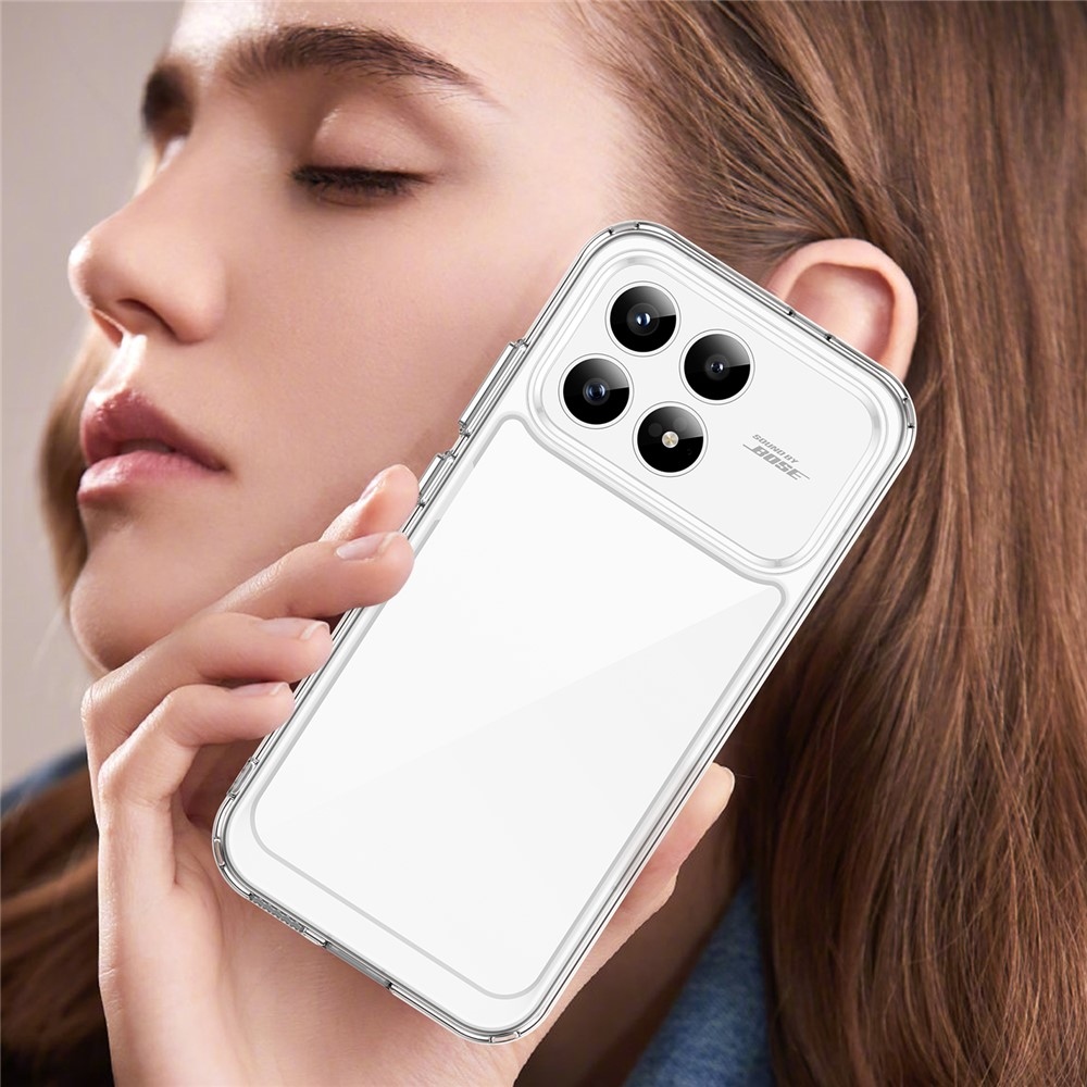 Gelový obal s pevnými zády na Xiaomi Poco F8 Pro 5G - průhledný