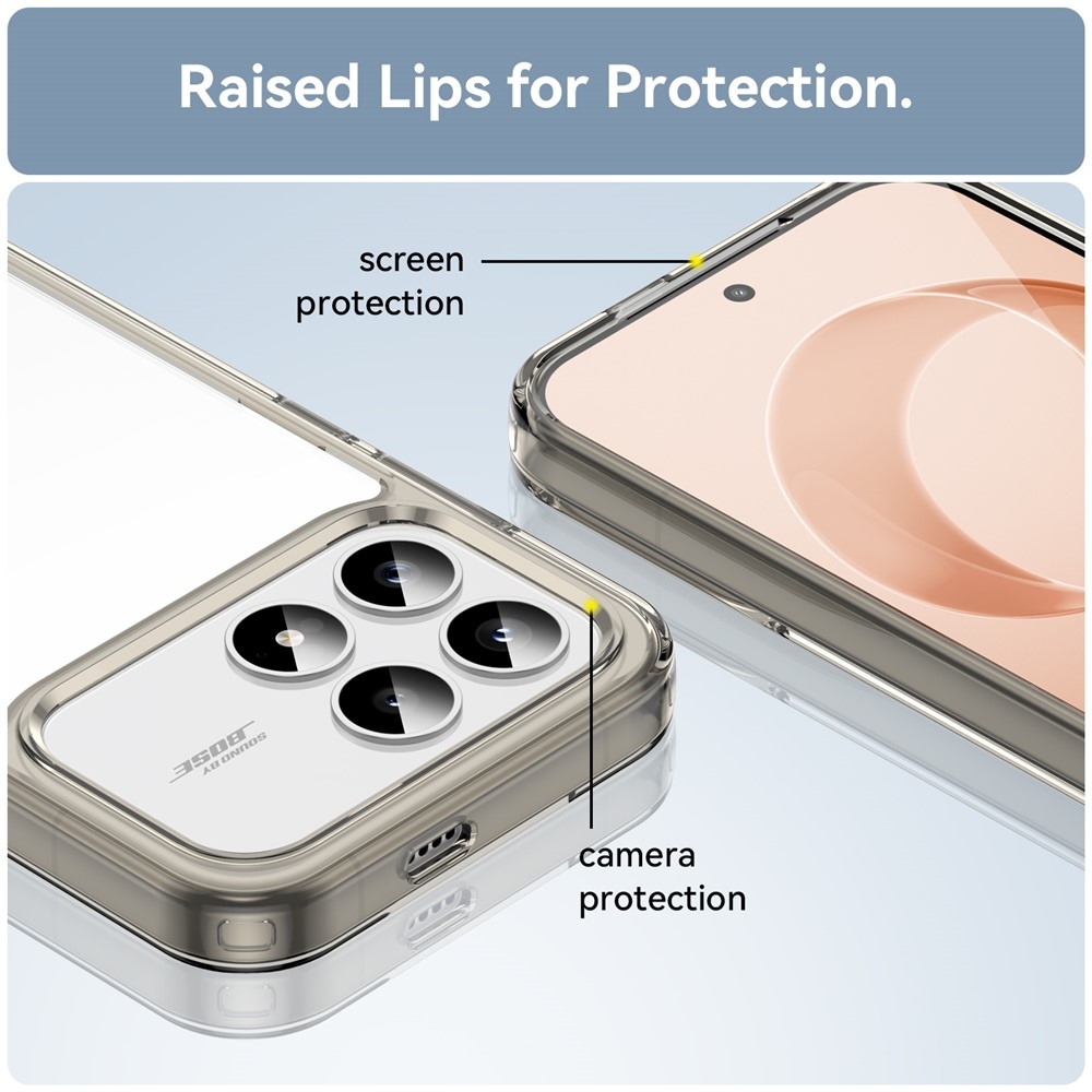 Gelový obal s pevnými zády na Xiaomi Poco F8 Pro 5G - šedý