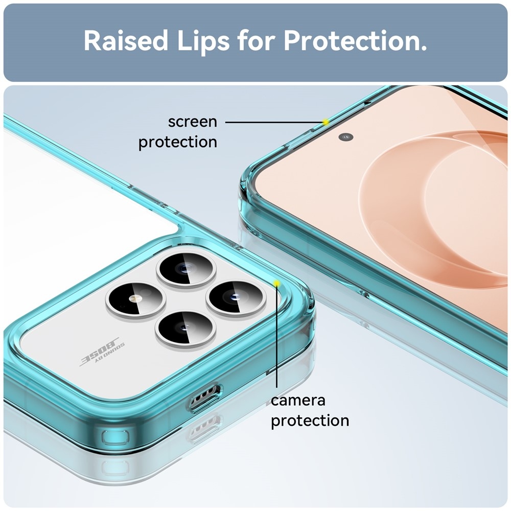 Gelový obal s pevnými zády na Xiaomi Poco F8 Pro 5G - světlemodrý