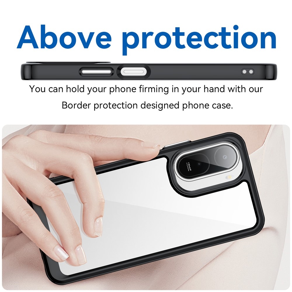 Gelový obal s pevnými zády na Xiaomi Redmi A7 Pro - černý
