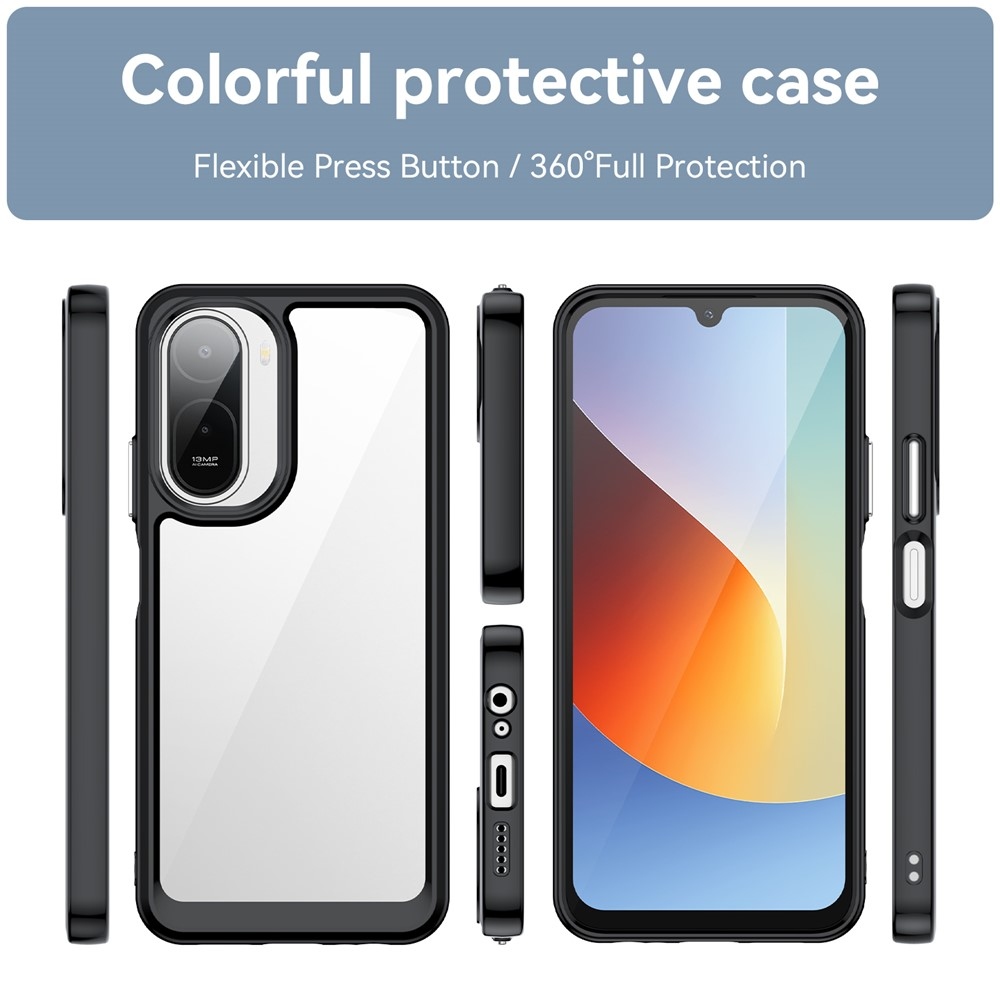 Gelový obal s pevnými zády na Xiaomi Redmi A7 Pro - černý