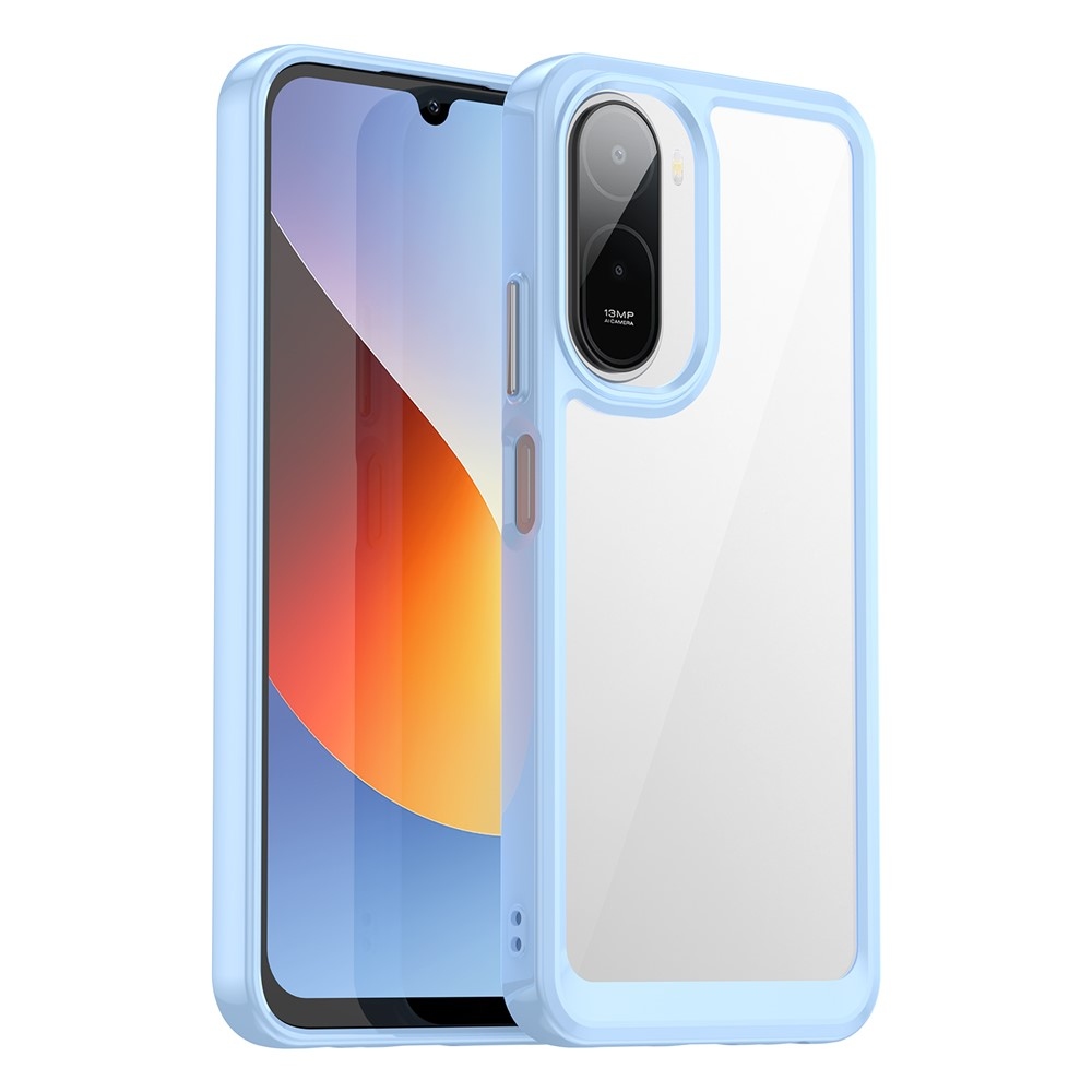 Gelový obal s pevnými zády na Xiaomi Redmi A7 Pro - modrý
