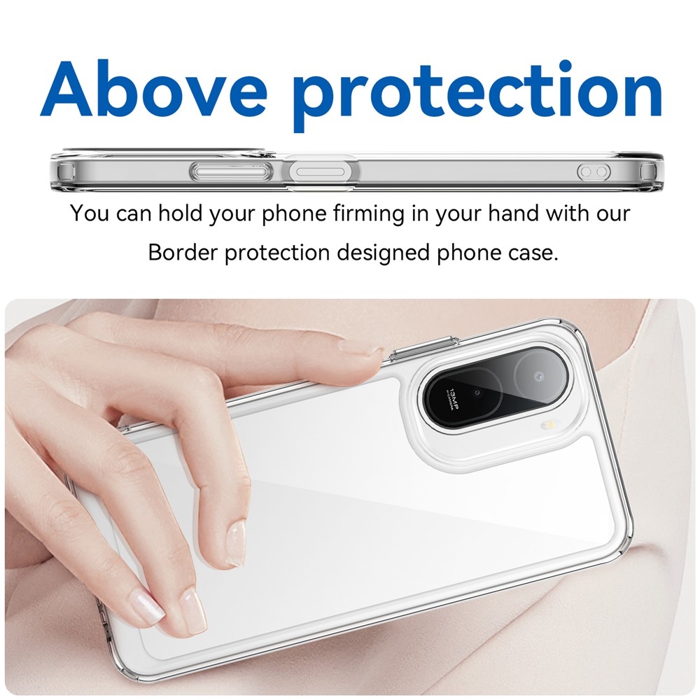 Gelový obal s pevnými zády na Xiaomi Redmi A7 Pro - průhledný