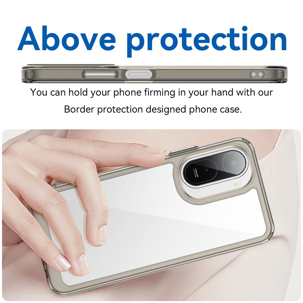 Gelový obal s pevnými zády na Xiaomi Redmi A7 Pro - šedý