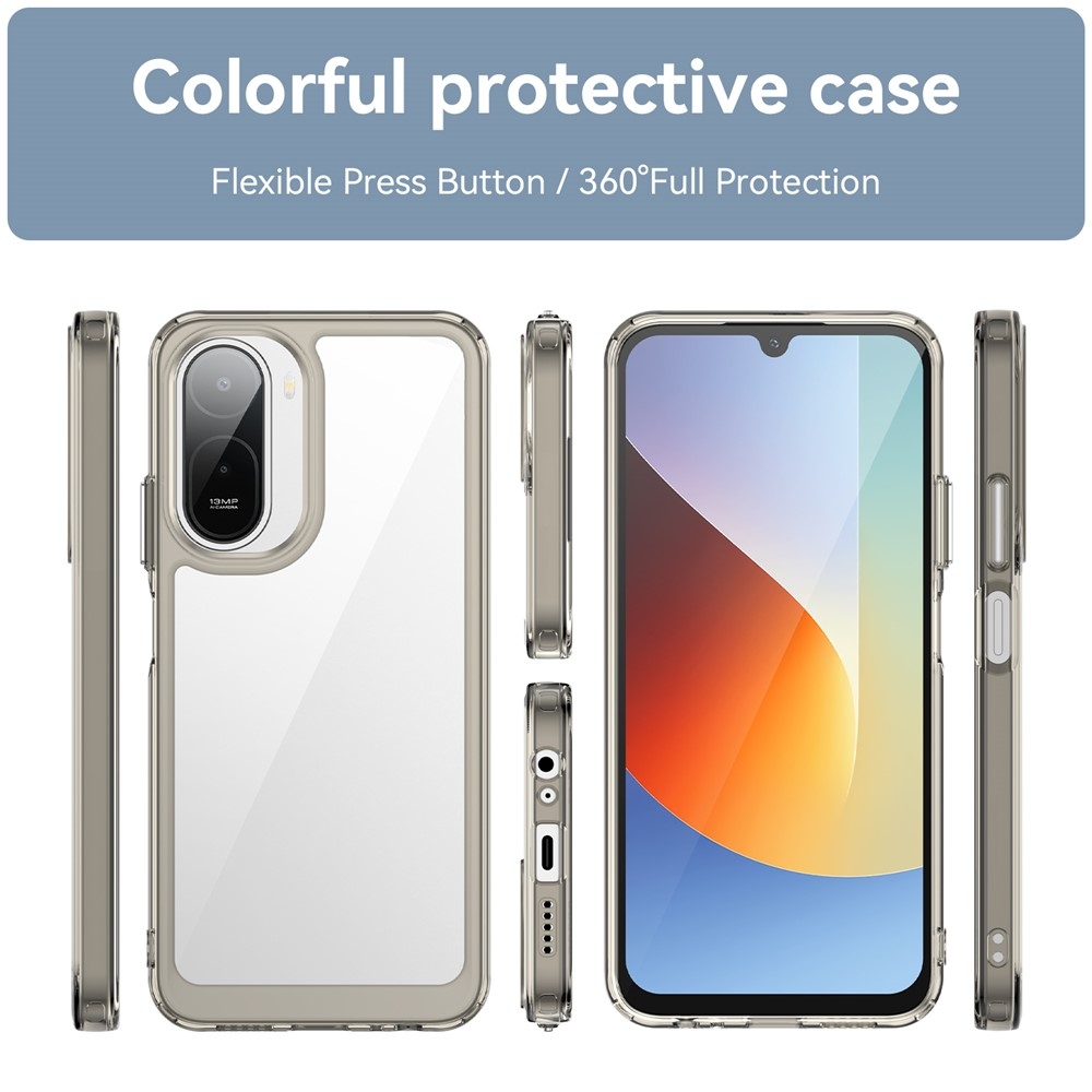Gelový obal s pevnými zády na Xiaomi Redmi A7 Pro - šedý