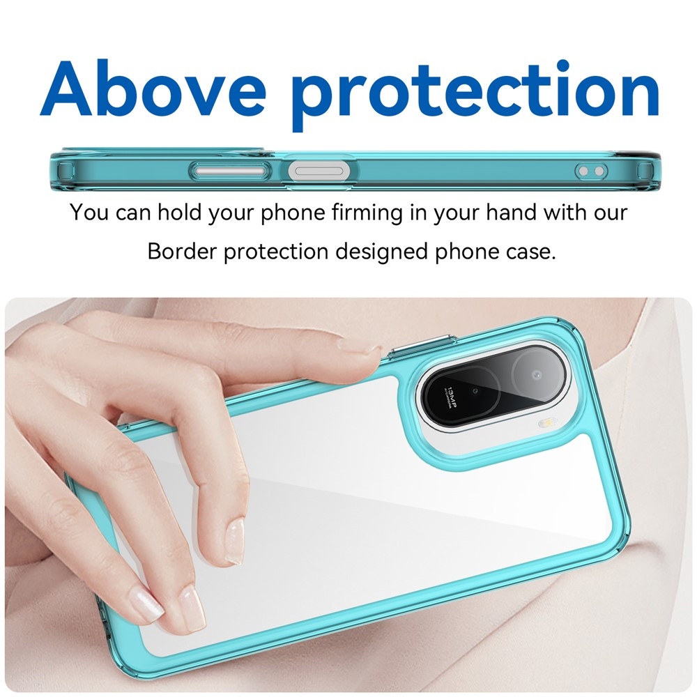 Gelový obal s pevnými zády na Xiaomi Redmi A7 Pro - světlemodrý