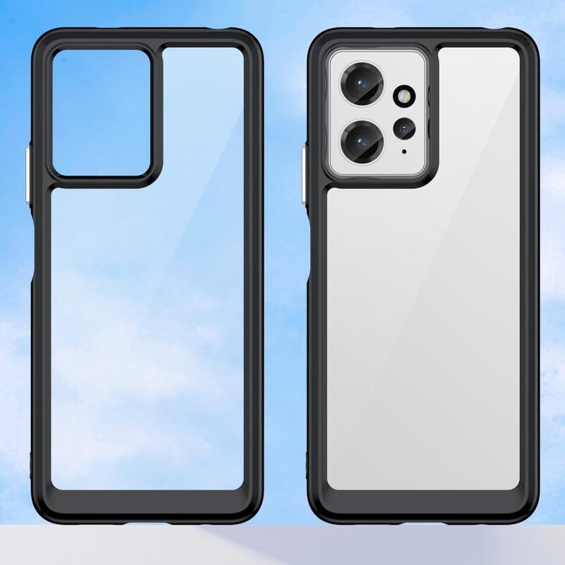 Gelový obal s pevnými zády na Xiaomi Redmi Note 12 4G - černý