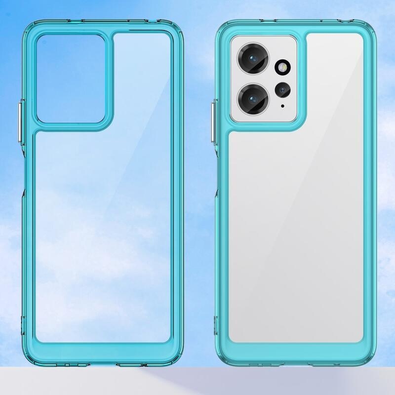 Gelový obal s pevnými zády na Xiaomi Redmi Note 12 4G - světlemodrý