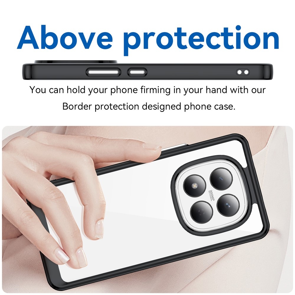 Gelový obal s pevnými zády na Xiaomi Redmi Note 15 Pro 4G - černý