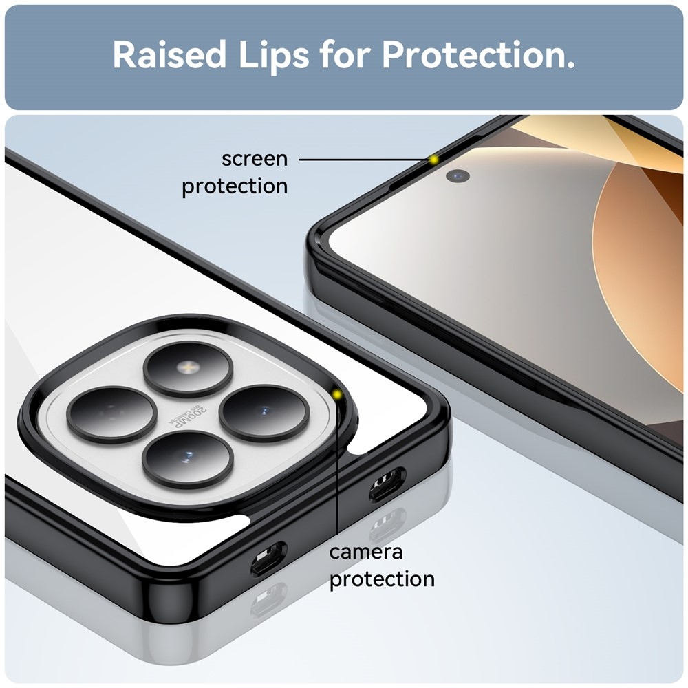 Gelový obal s pevnými zády na Xiaomi Redmi Note 15 Pro 4G - černý