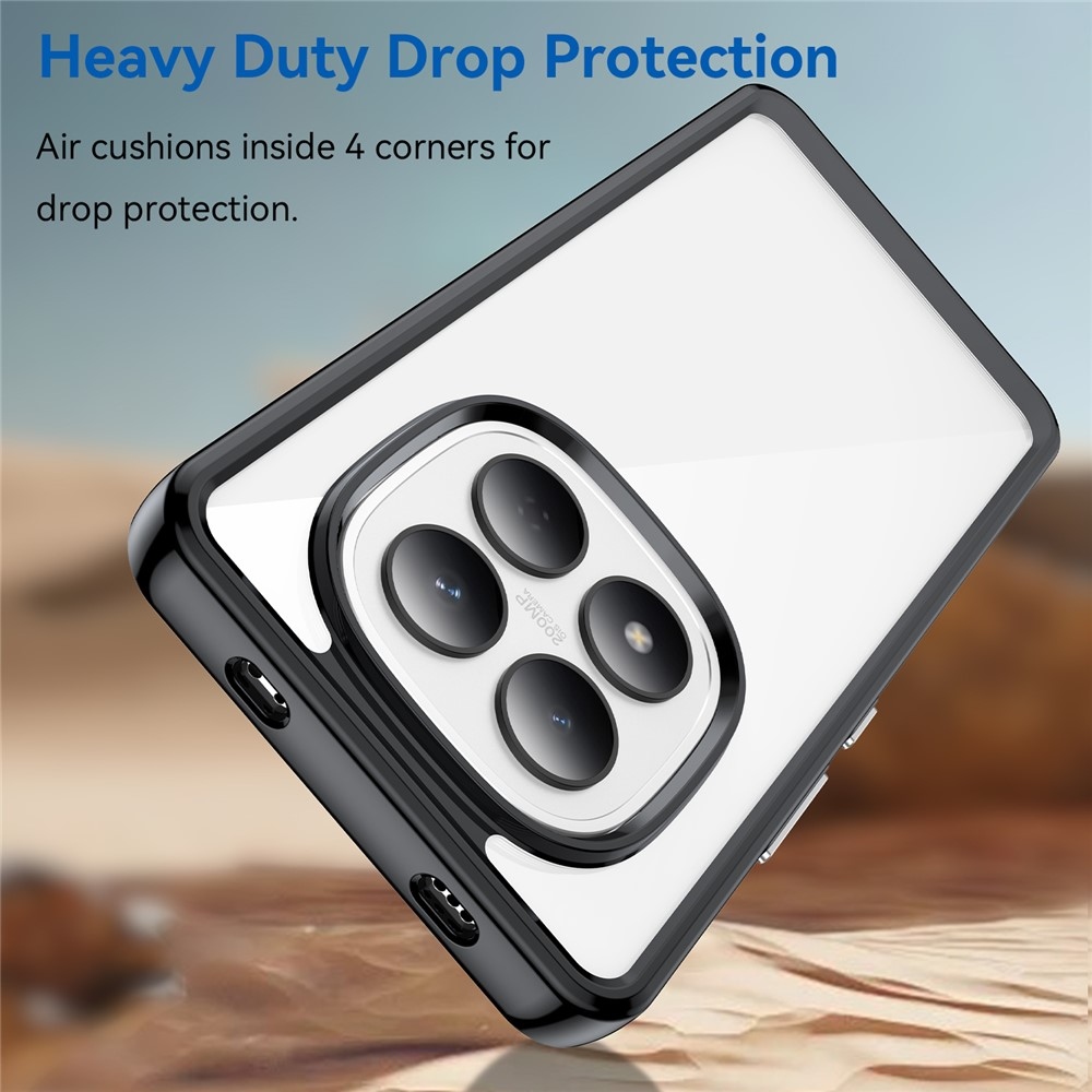 Gelový obal s pevnými zády na Xiaomi Redmi Note 15 Pro 4G - černý