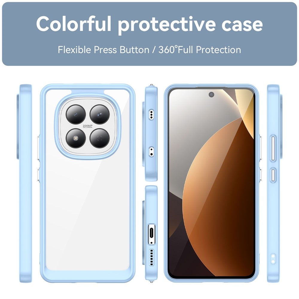 Gelový obal s pevnými zády na Xiaomi Redmi Note 15 Pro 4G - modrý