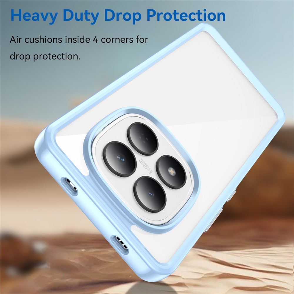 Gelový obal s pevnými zády na Xiaomi Redmi Note 15 Pro 4G - modrý