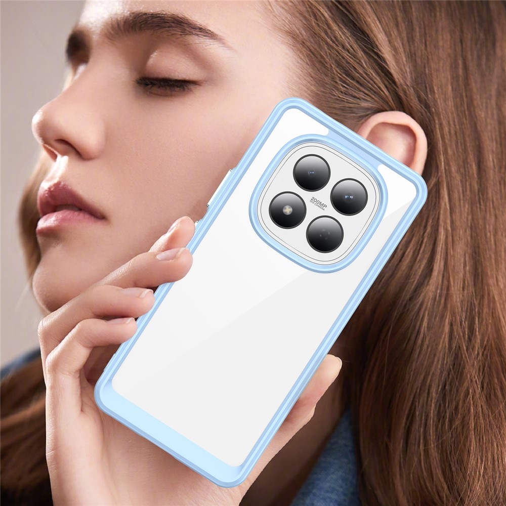 Gelový obal s pevnými zády na Xiaomi Redmi Note 15 Pro 4G - modrý