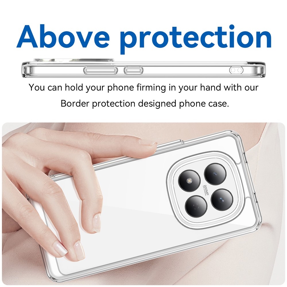 Gelový obal s pevnými zády na Xiaomi Redmi Note 15 Pro 4G - průhledný