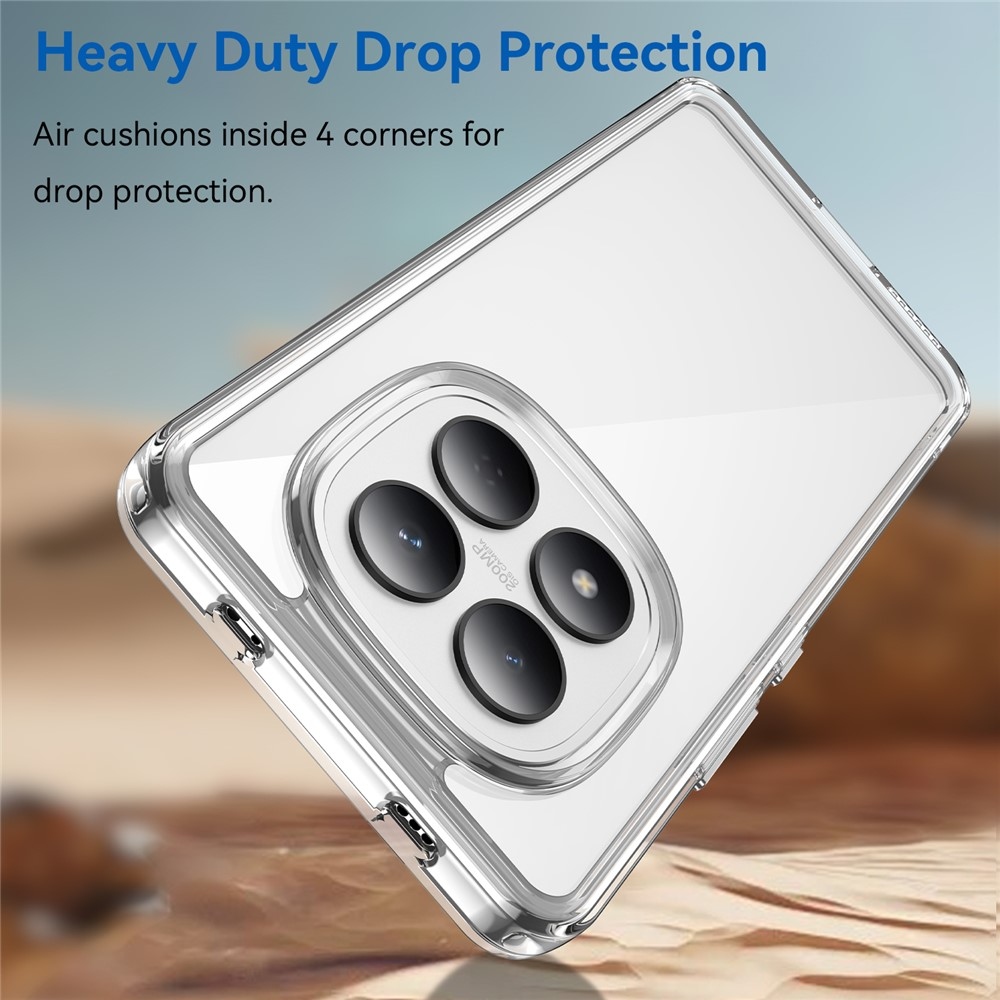 Gelový obal s pevnými zády na Xiaomi Redmi Note 15 Pro 4G - průhledný