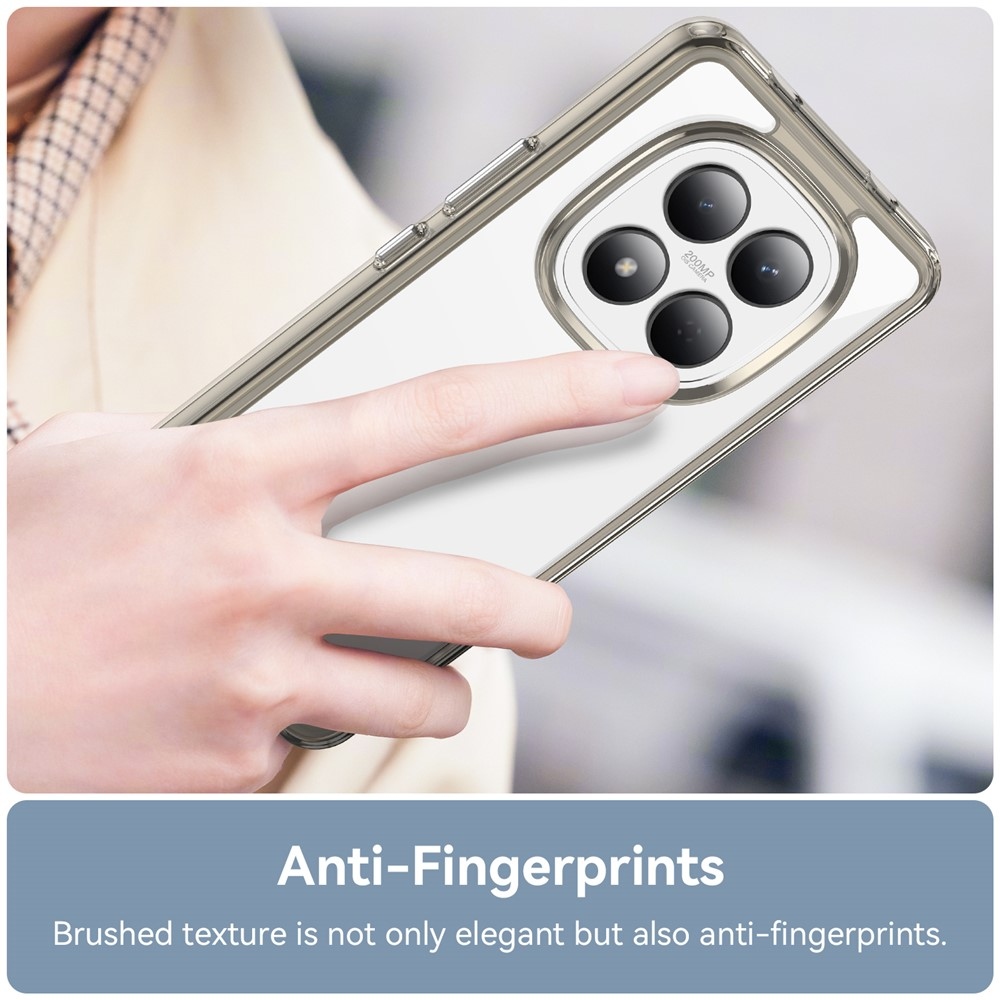 Gelový obal s pevnými zády na Xiaomi Redmi Note 15 Pro 4G - šedý