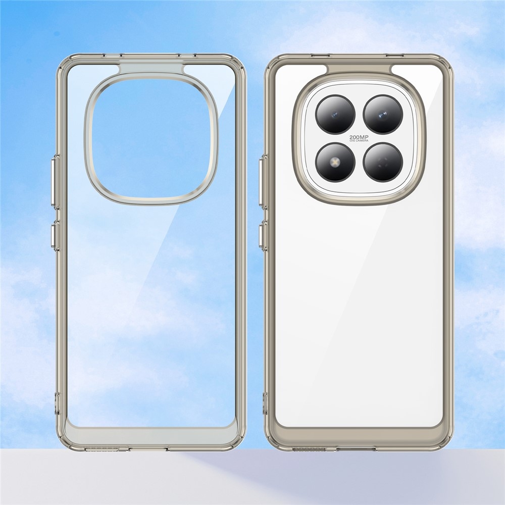 Gelový obal s pevnými zády na Xiaomi Redmi Note 15 Pro 4G - šedý