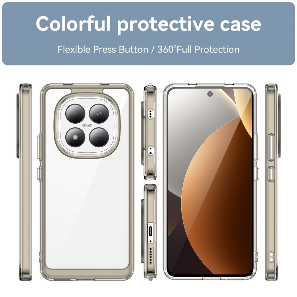 Gelový obal s pevnými zády na Xiaomi Redmi Note 15 Pro 4G - šedý