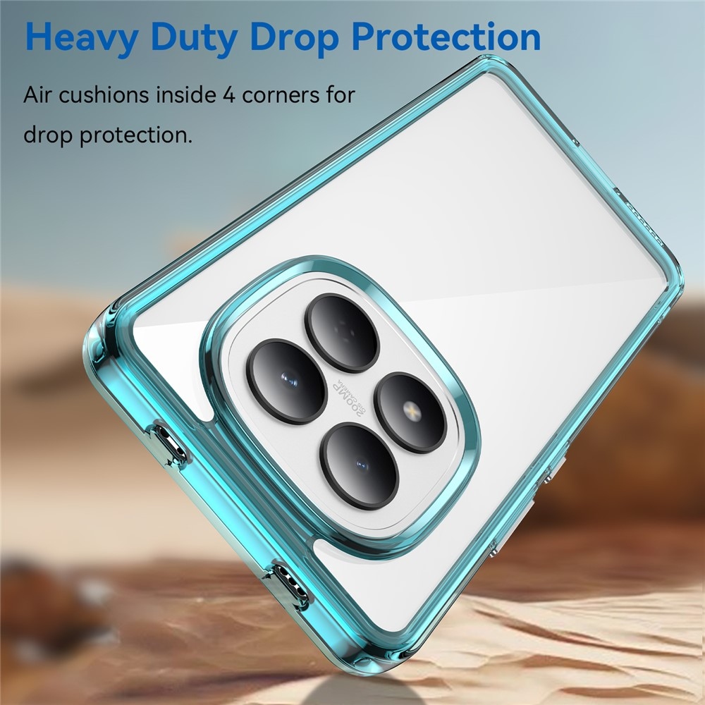 Gelový obal s pevnými zády na Xiaomi Redmi Note 15 Pro 4G - světlemodrý