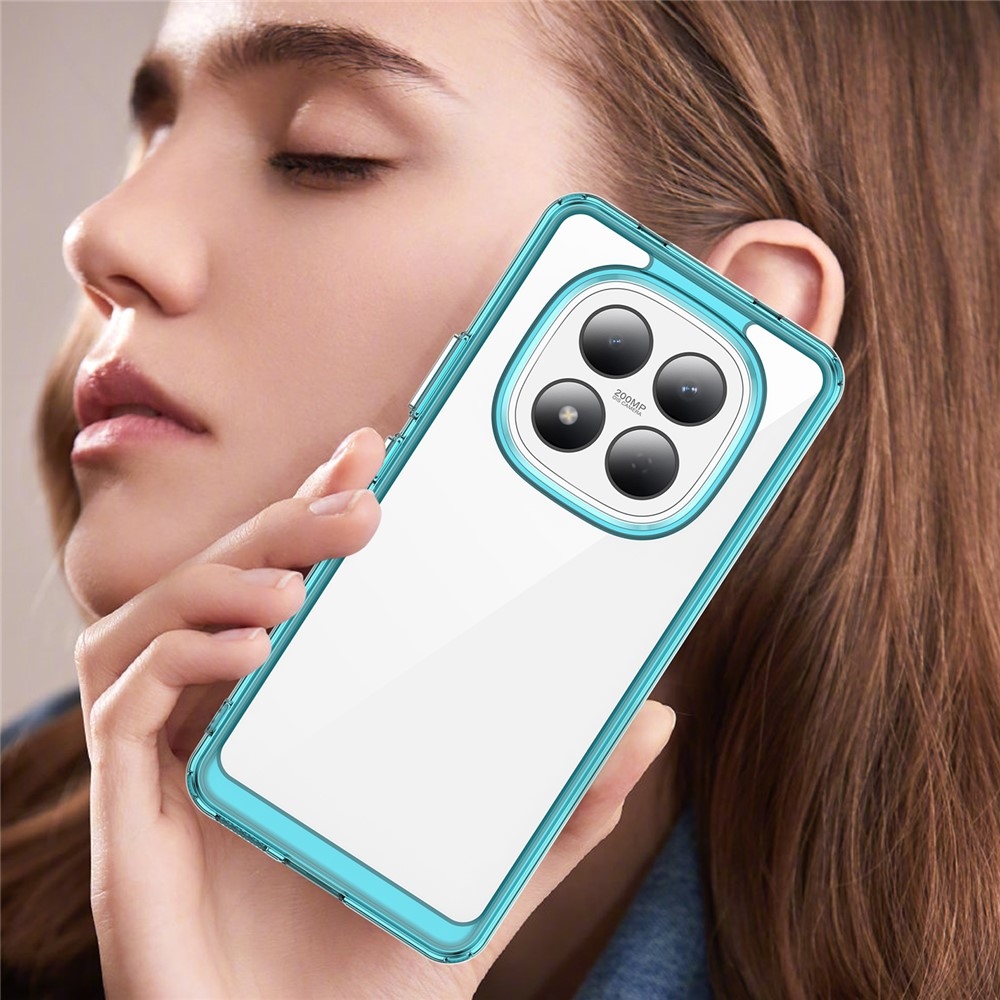 Gelový obal s pevnými zády na Xiaomi Redmi Note 15 Pro 4G - světlemodrý