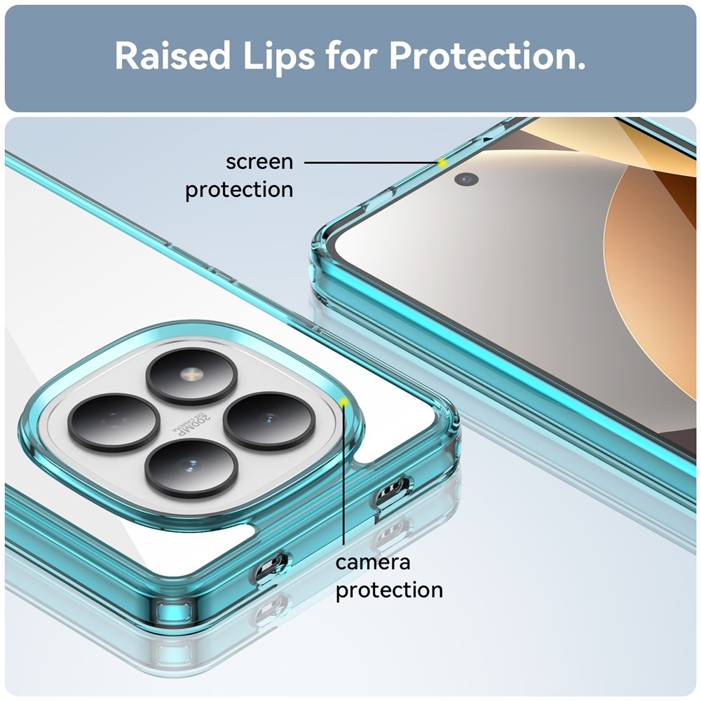 Gelový obal s pevnými zády na Xiaomi Redmi Note 15 Pro 4G - světlemodrý