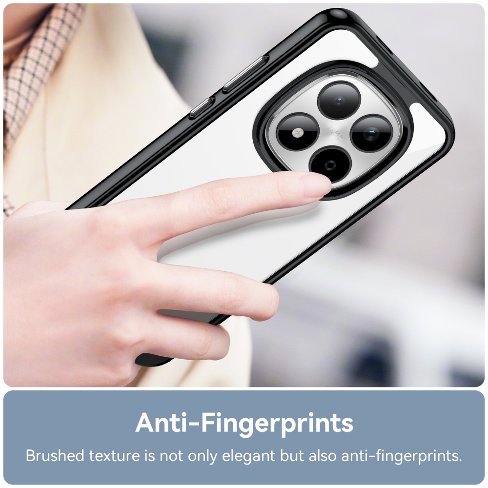 Gelový obal s pevnými zády na Xiaomi Redmi Note 15 Pro 5G - černý