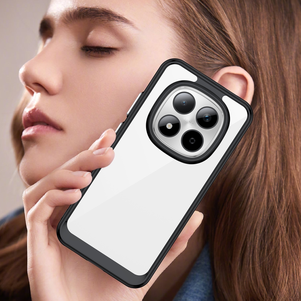 Gelový obal s pevnými zády na Xiaomi Redmi Note 15 Pro 5G - černý