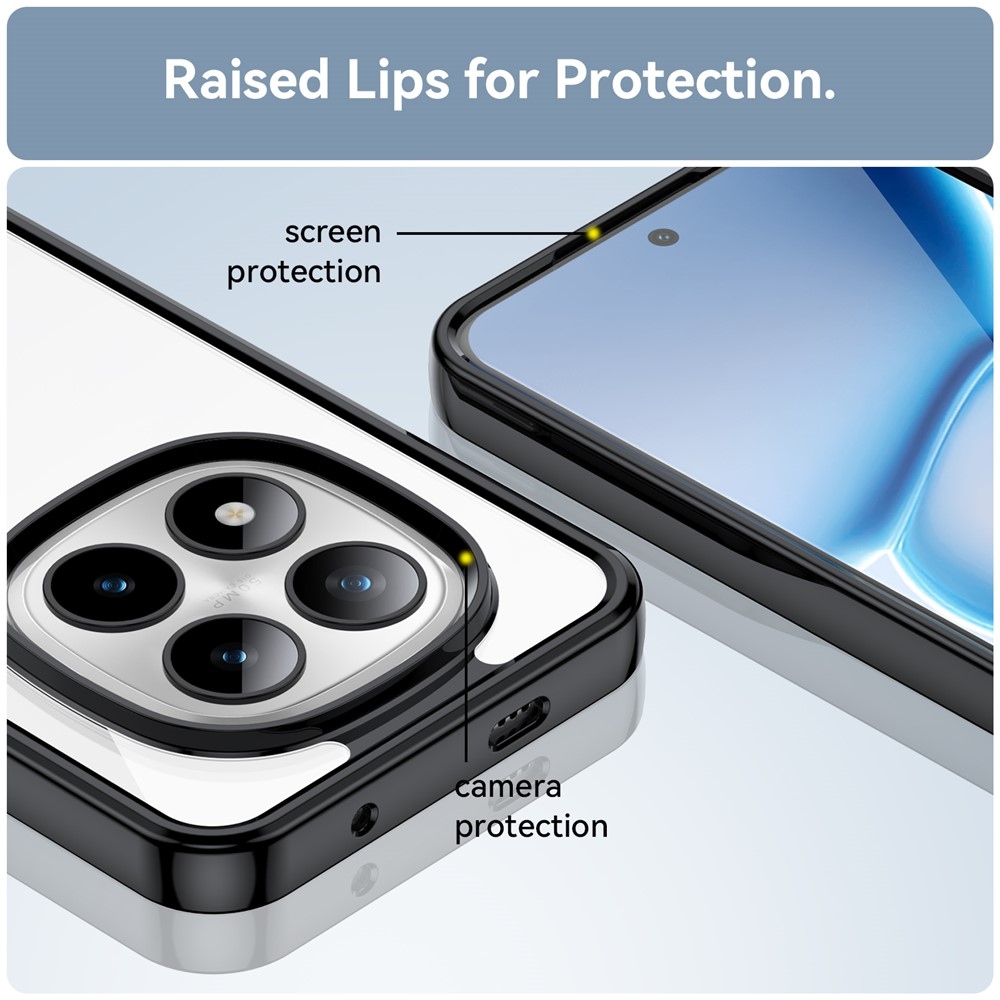 Gelový obal s pevnými zády na Xiaomi Redmi Note 15 Pro+ 5G - černý