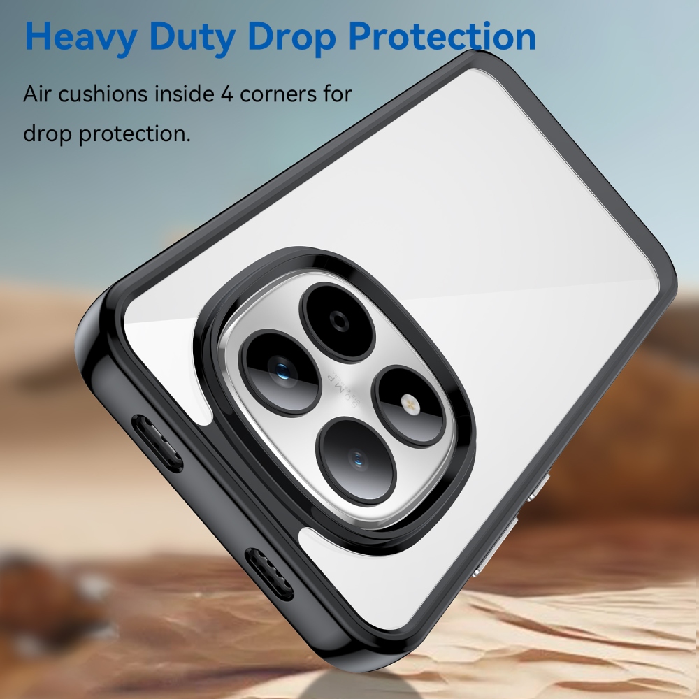 Gelový obal s pevnými zády na Xiaomi Redmi Note 15 Pro 5G - černý