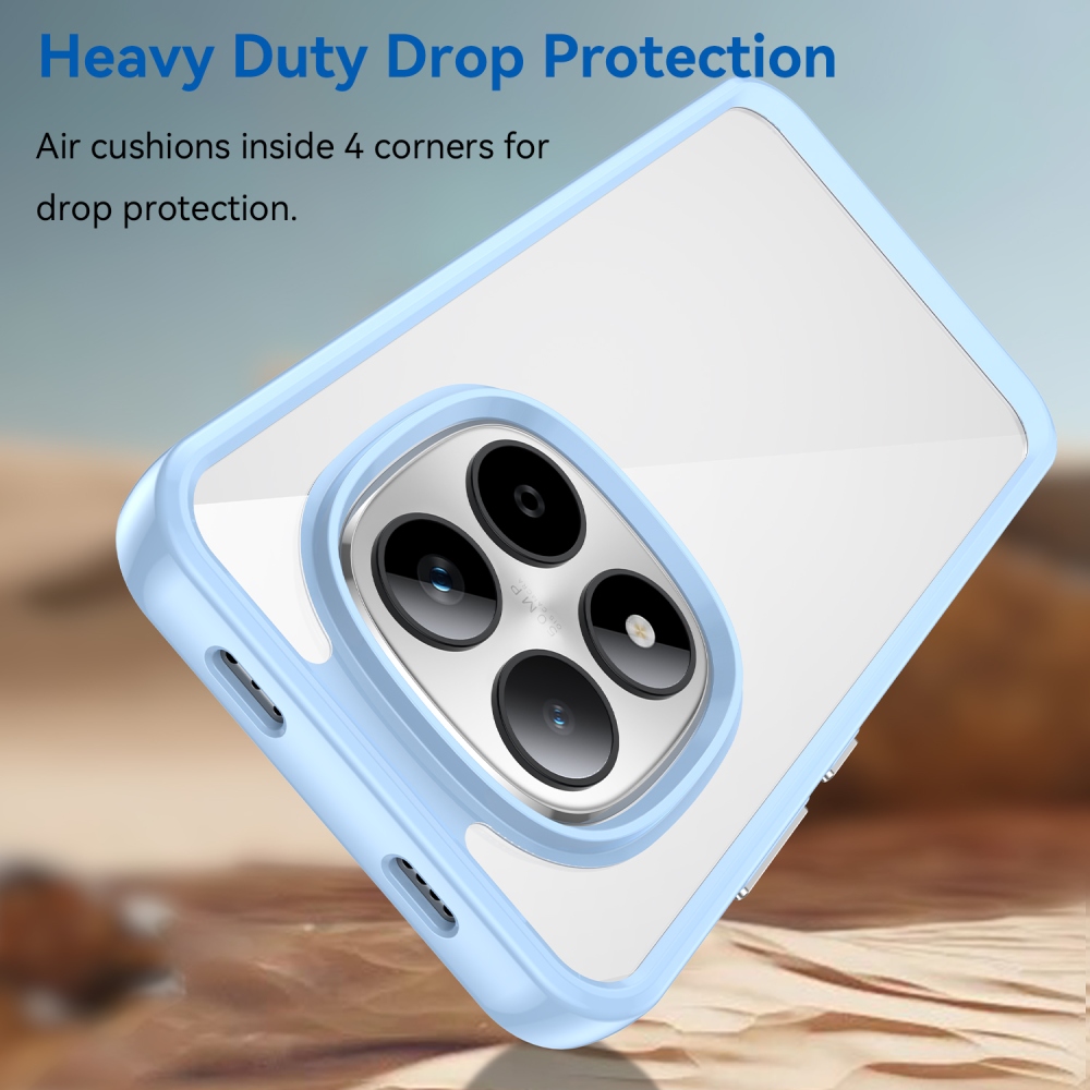 Gelový obal s pevnými zády na Xiaomi Redmi Note 15 Pro 5G - modrý