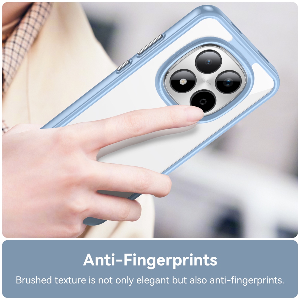 Gelový obal s pevnými zády na Xiaomi Redmi Note 15 Pro 5G - modrý