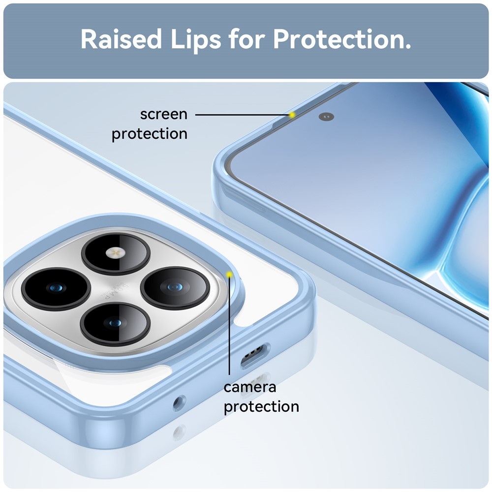 Gelový obal s pevnými zády na Xiaomi Redmi Note 15 Pro+ 5G - modrý