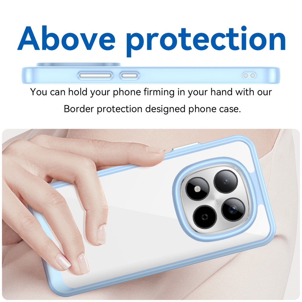 Gelový obal s pevnými zády na Xiaomi Redmi Note 15 Pro 5G - modrý