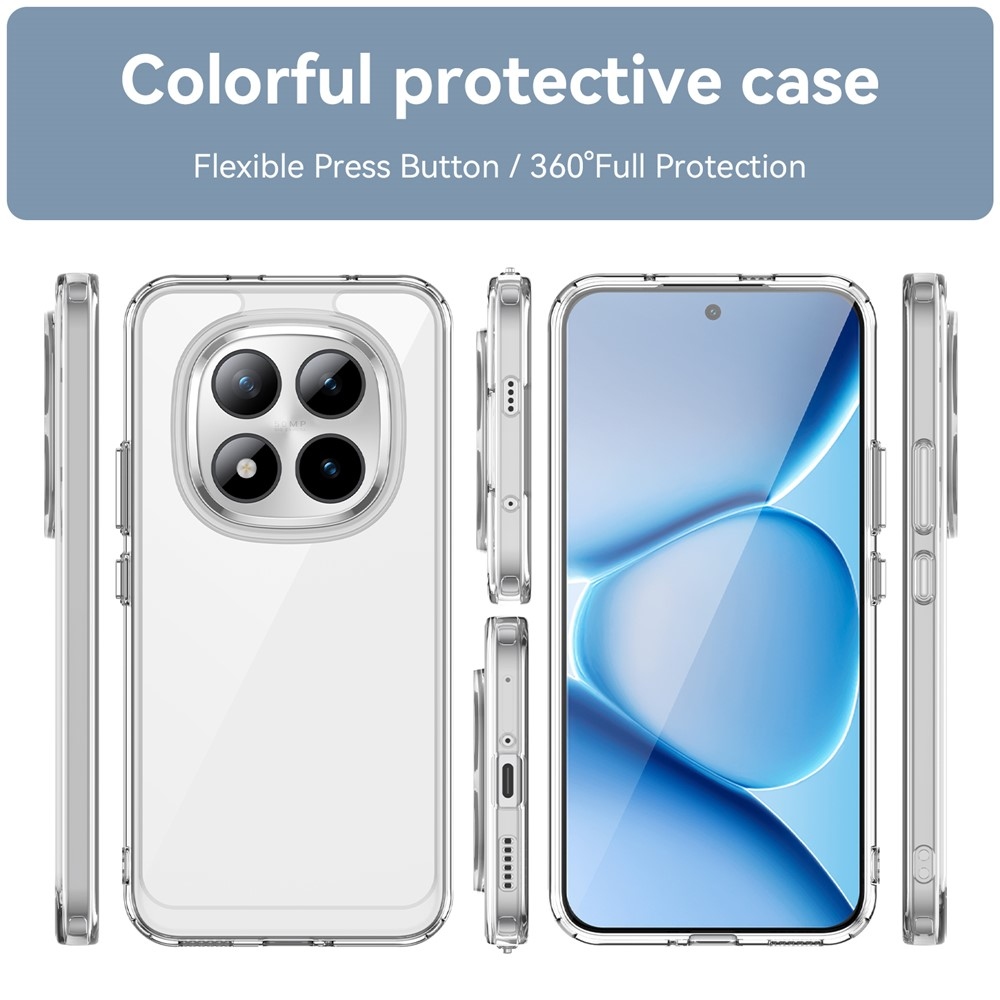 Gelový obal s pevnými zády na Xiaomi Redmi Note 15 Pro+ 5G - průhledný