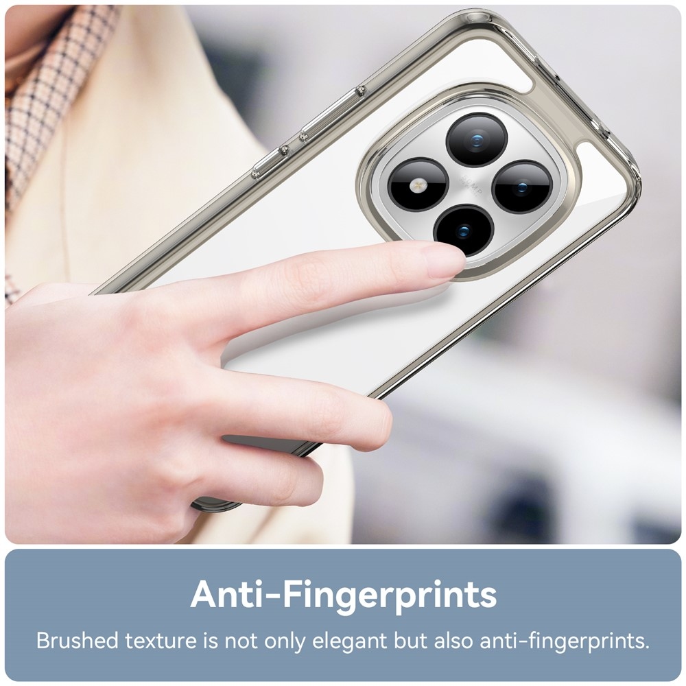 Gelový obal s pevnými zády na Xiaomi Redmi Note 15 Pro+ 5G - šedý