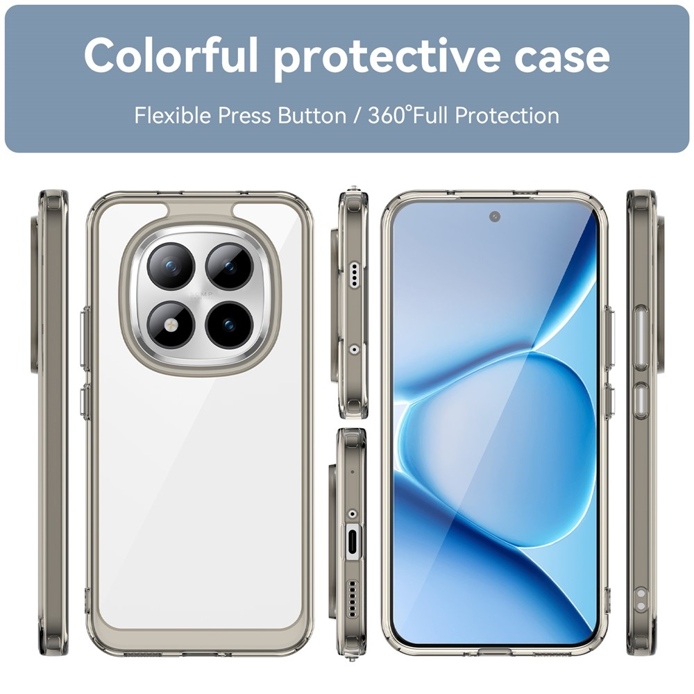 Gelový obal s pevnými zády na Xiaomi Redmi Note 15 Pro+ 5G - šedý