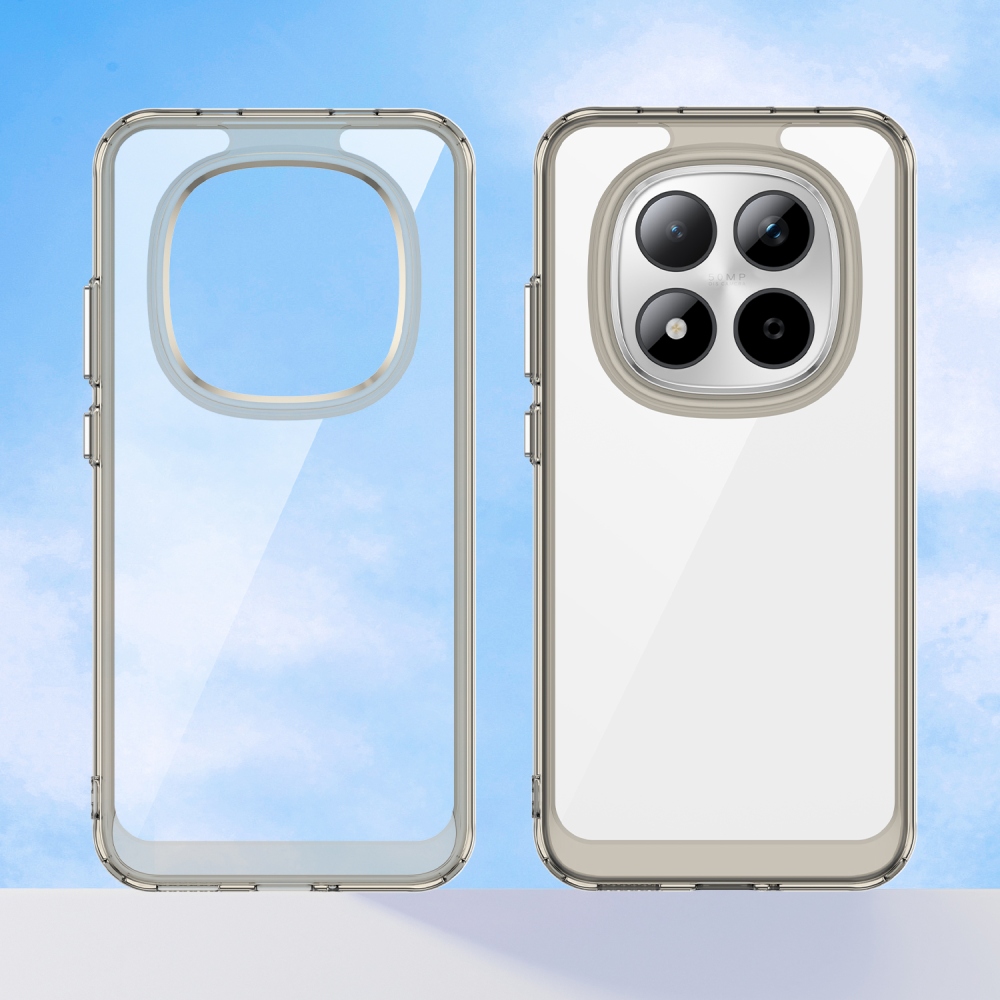 Gelový obal s pevnými zády na Xiaomi Redmi Note 15 Pro 5G - šedý