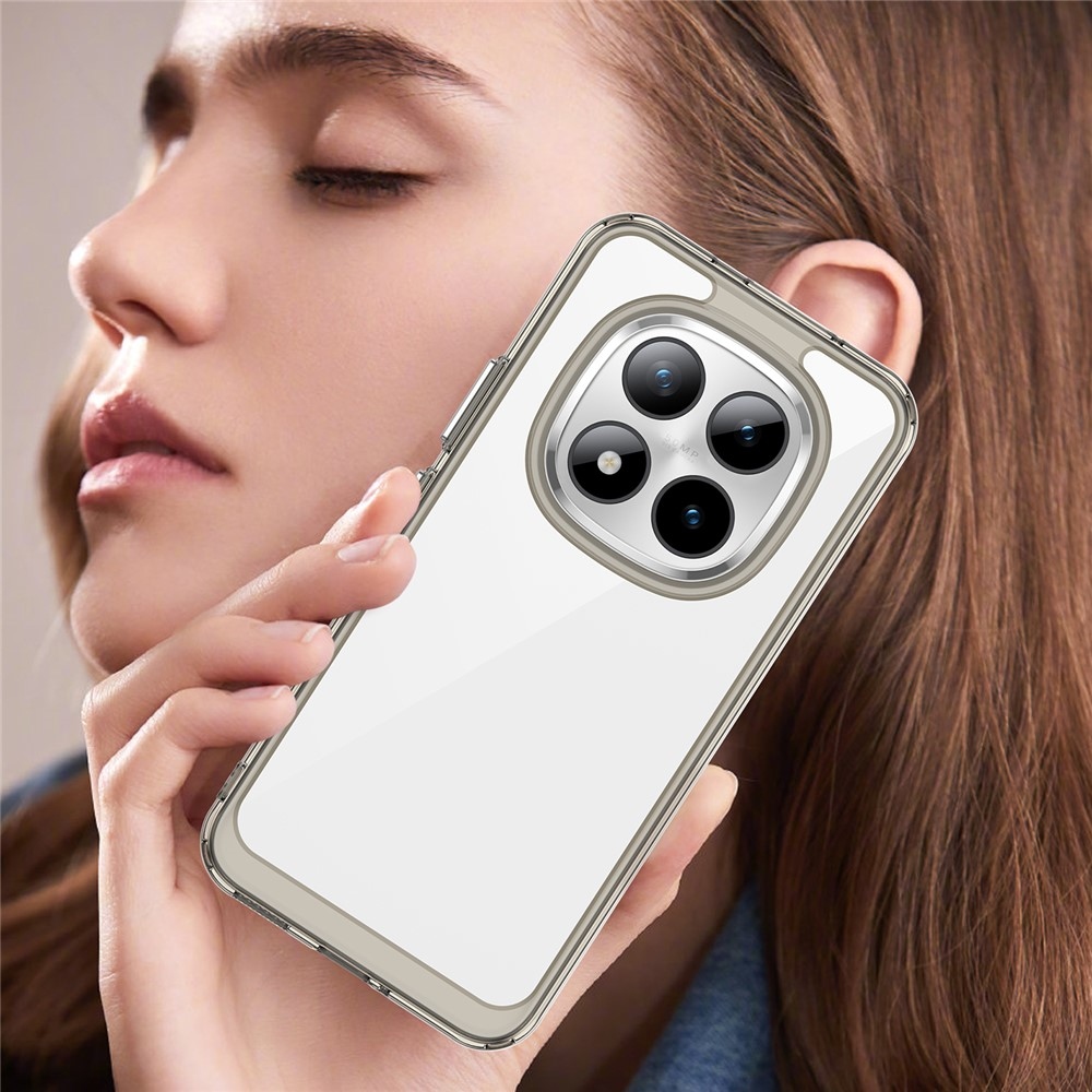 Gelový obal s pevnými zády na Xiaomi Redmi Note 15 Pro+ 5G - šedý