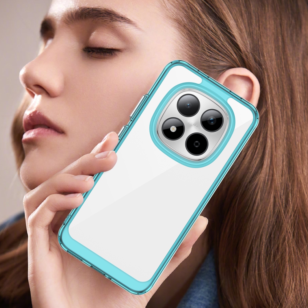 Gelový obal s pevnými zády na Xiaomi Redmi Note 15 Pro 5G - světlemodrý