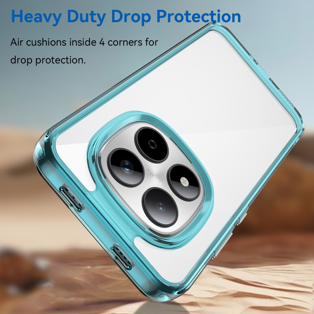 Gelový obal s pevnými zády na Xiaomi Redmi Note 15 Pro 5G - světlemodrý