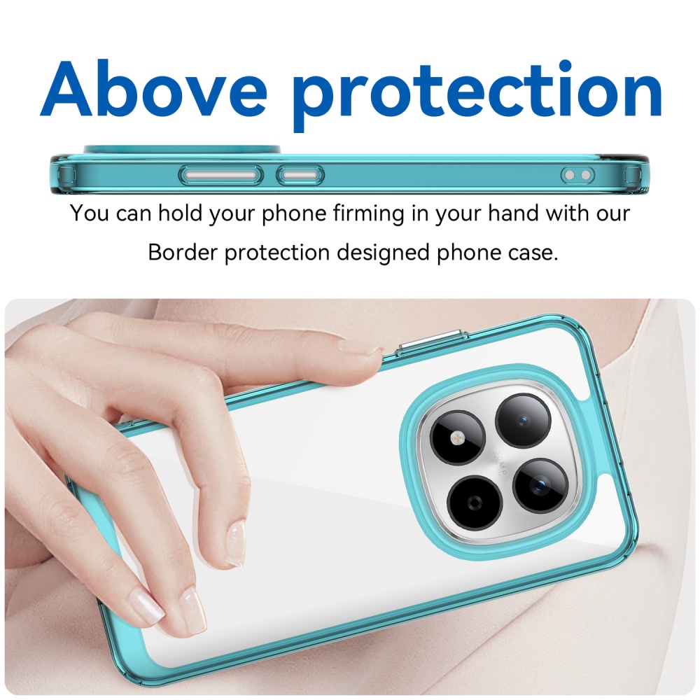 Gelový obal s pevnými zády na Xiaomi Redmi Note 15 Pro 5G - světlemodrý