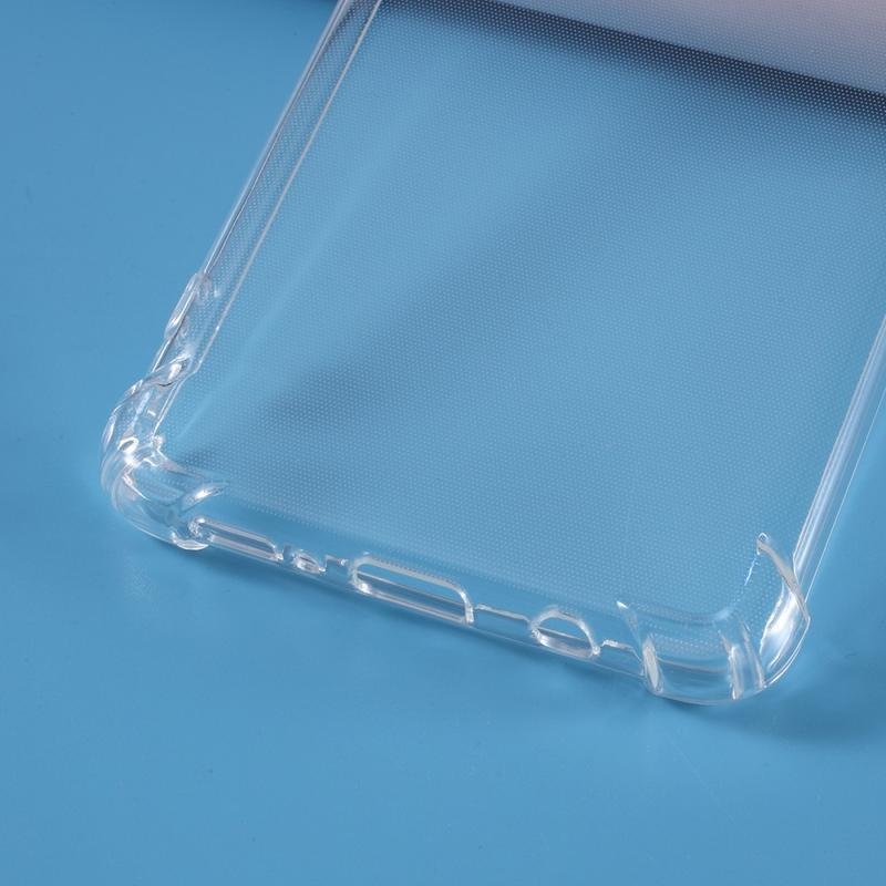 Gelový obal s vyztuženými rohy na mobil Samsung Galaxy A71 - transparentní