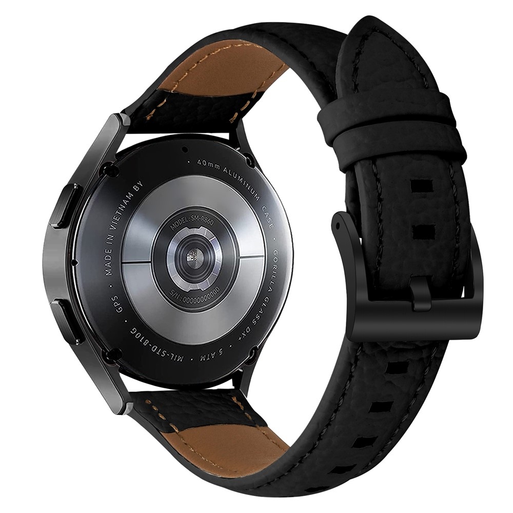 Genu kožený řemínek na Amazfit Active 2 Square/Active 2 - černý