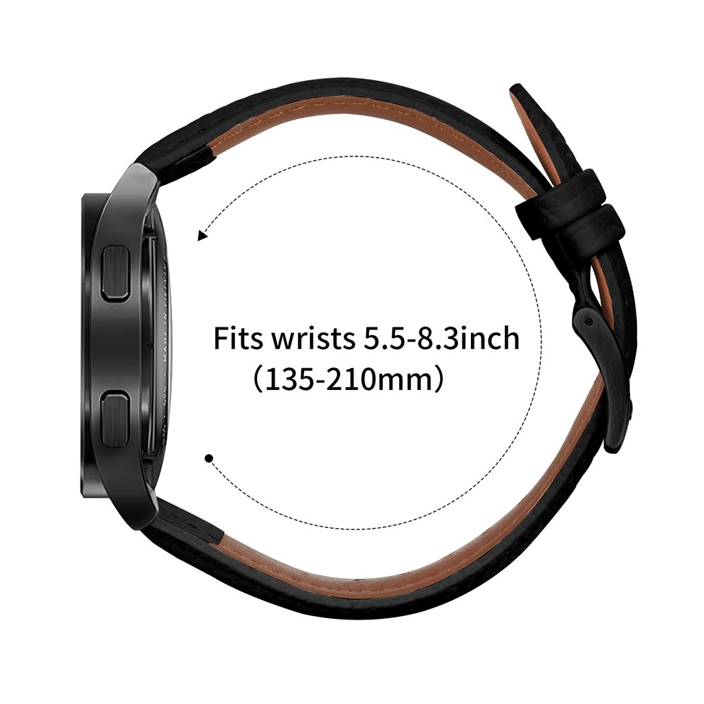 Genu kožený řemínek na Amazfit Active 2 Square/Active 2 - černý