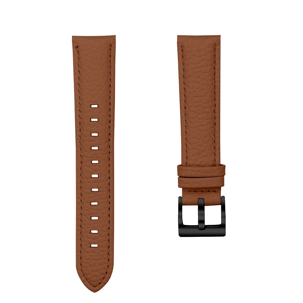 Genu kožený řemínek na Amazfit Active 2 Square/Active 2 - hnědý